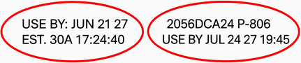 Example for Packaging Date Code